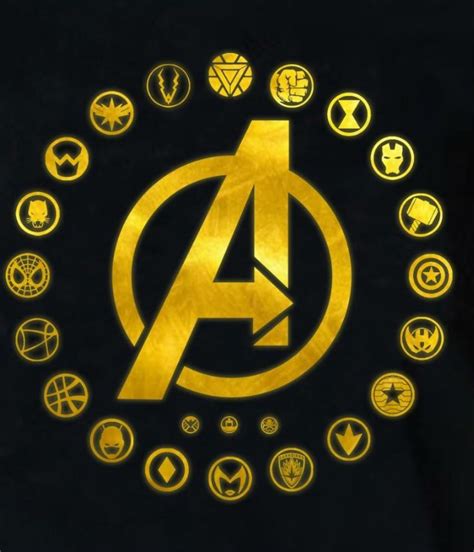 Can you name all the characters in this pic??? | Avengers symbols ...