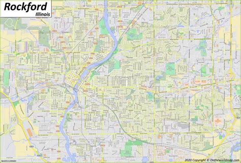 Rockford Map | Illinois, U.S. | Maps of Rockford