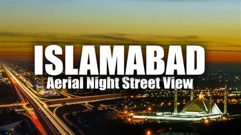 Islamabad City Aerial Night View | Islamabad Night Life | Aerial View ...