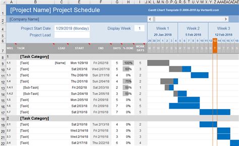 Download Excel Gantt Template Xls Gantt Chart Excel Template - Riset