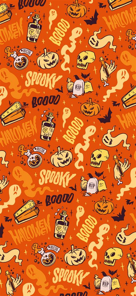 Aggregate 60+ orange halloween wallpaper latest - in.cdgdbentre