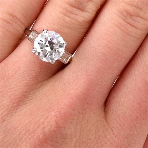 Cartier Diamond Platinum Solitaire Engagement Ring For Sale at 1stdibs