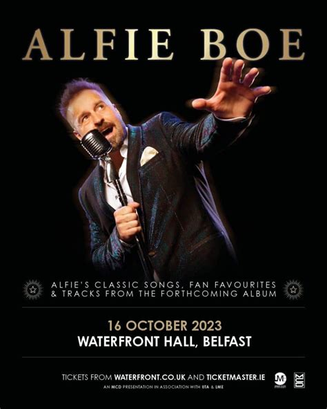 ALFIE BOE - WATERFRONT HALL, BELFAST: 16 October 2023 - LoveBelfast