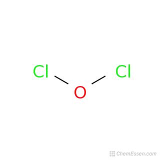 Chlorine monoxide Structure - Cl2O - Over 100 million chemical ...