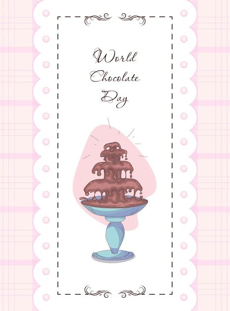 Premium Vector | Chocolate_day_greeting_card