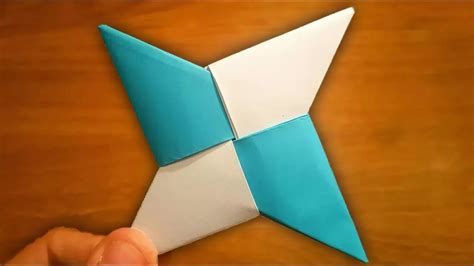 How To Make A Ninja Star Out Of Lined Paper - Origami