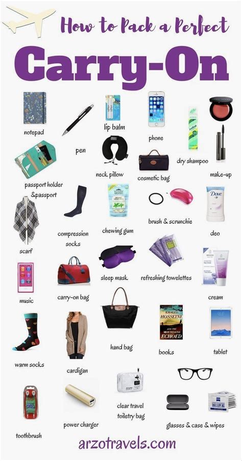 Packing Guide: Carry-On Essentials - Arzo Travels | Packing tips for ...