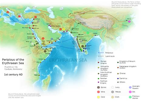 Ancient Indian Maritime Trade Routes (Illustration) - World History ...