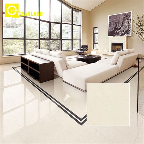 600X600 Modern Polished Porcelain Living Room Floor Tile - Porcelain ...