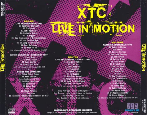 XTC / Live In Motion / 3CDR – GiGinJapan