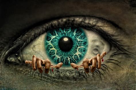 Creepy Blue Eye Wallpaper, HD Artist 4K Wallpapers, Images and ...