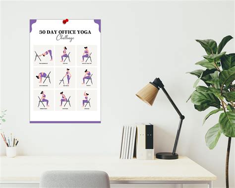 30 Day Yoga Challenge Printable Yoga Challenge 30 Day Challenge Tracker ...