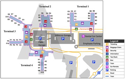 Fort Lauderdale Airport Terminal Map - FLL Terminal Map