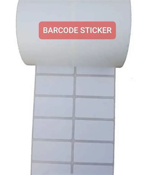 TT,CHROME White Barcode Stickers, Packaging Type: Roll at Rs 100/pack ...