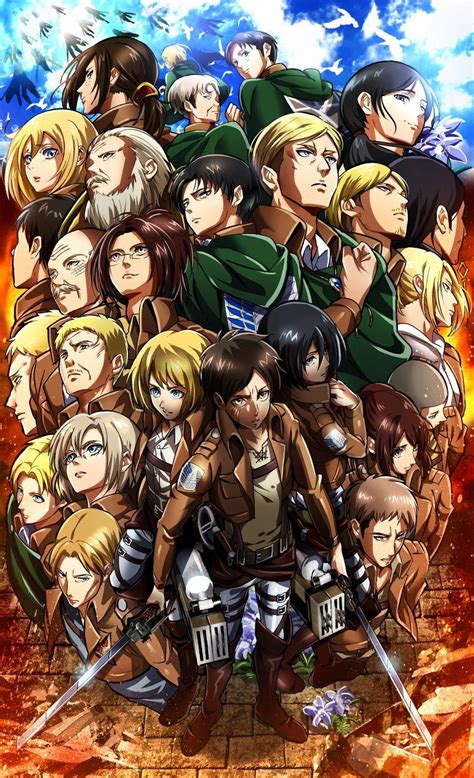 Anime Attack On Titan Characters - Manga