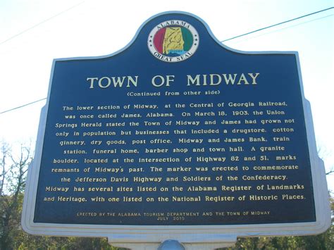 Town of Midway Historic Marker | Located on the community ce… | Flickr