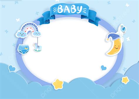 Blue Refreshing Cute Baby Baptism Background, Desktop Wallpaper ...