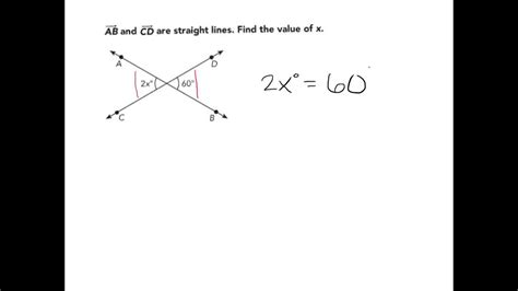 Solving Equations Involving Vertical Angles - Tessshebaylo