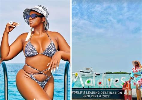 'Single and happy': MaMkhize shows off bikini body in Maldives