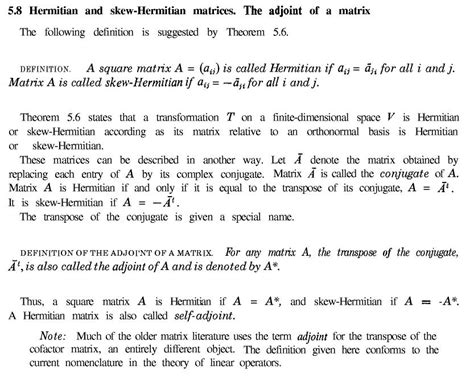 linear algebra - Adjoint of a Matrix Definition - Mathematics Stack ...