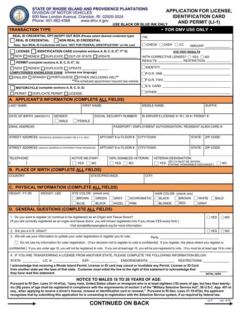 Dmv Form Li 1 ≡ Fill Out Printable PDF Forms Online