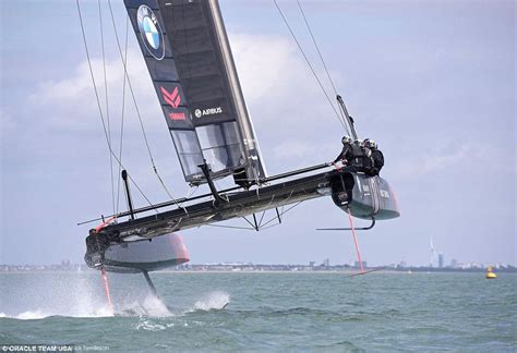 Airbus and Oracle unveil 'flying yacht' for America's Cup | Daily Mail ...