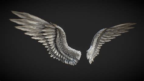 The Light of the Darkness - Angels Wings - Buy Royalty Free 3D model by ...