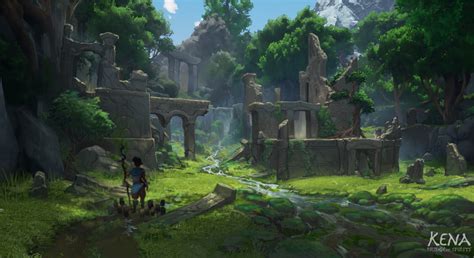 Kena - Early Game Areas, Chris Karbach | Concept art, Fantasy landscape ...