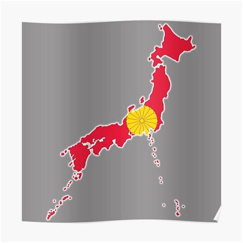 "Imperial Seal of Japan Map" Poster for Sale by Frogpen | Redbubble