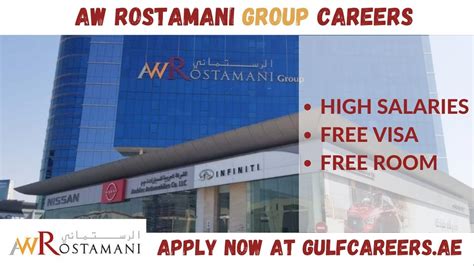 AW Rostamani Group Careers || Urgent Hiring || Must Apply Now || 100% ...