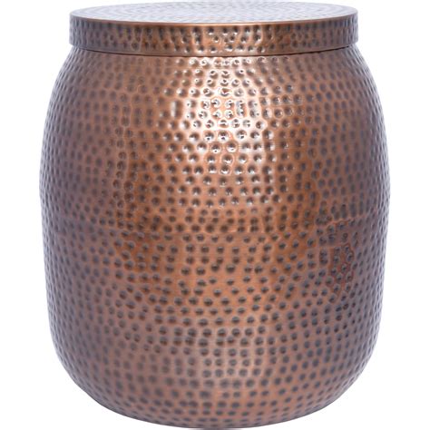 Better Homes and Gardens Radley 20.5 in. Outdoor Hammered Garden Stool ...