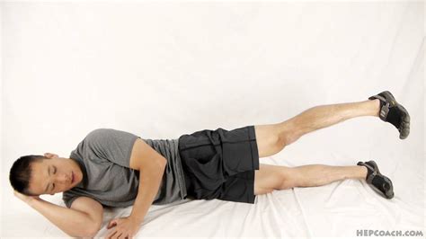 Stability Exercise - Side Lying Hip Abduction - YouTube