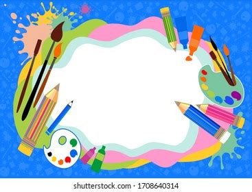 Kids Art Craft Education Creativity Class Stock Vector (Royalty Free ...