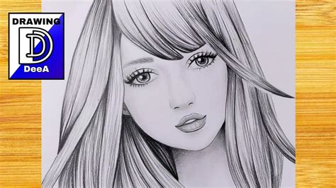 Easy Realistic Girl Drawing