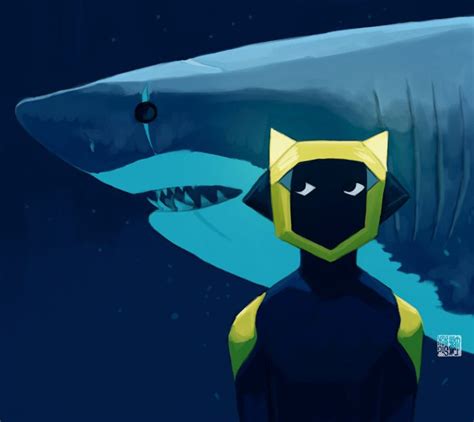 A quick ABZU fanart. I love that the Great White Shark isn’t ...