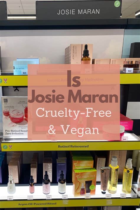 Josie Maran Vegan List (Cruelty-Free) - vegan beauty addict