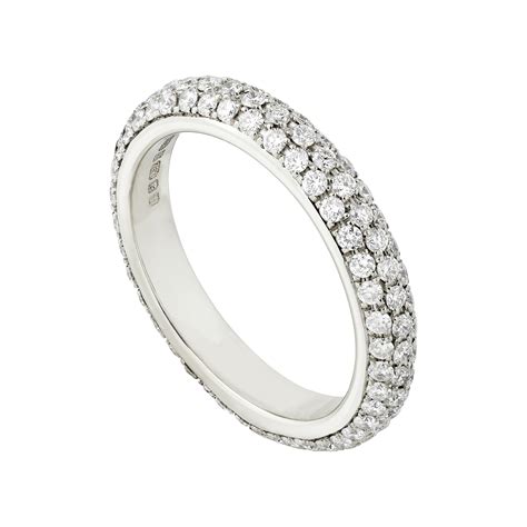 18ct white gold full pave-set diamond eternity ring - Baroque Bespoke ...