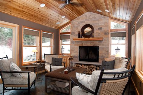 Eagan Four Season Addition - Rustic - Porch - Minneapolis - by ...