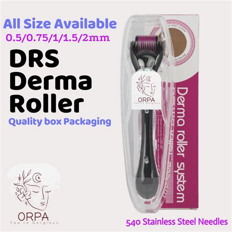 DRS Derma Roller 0.5/1/1.5mm for Skincare, Beard & Hair Growth (540 ...