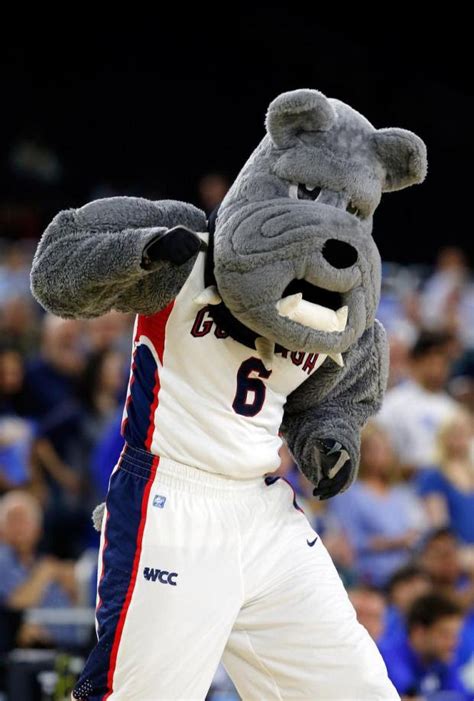 Gonzaga Mascot - Gonzaga mascot Spike during a game between IUPUI and ...