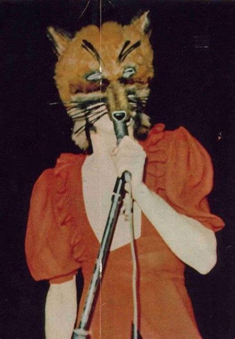 Peter Gabriel in Fox costume during Genesis tour, 1972 : OldSchoolCool