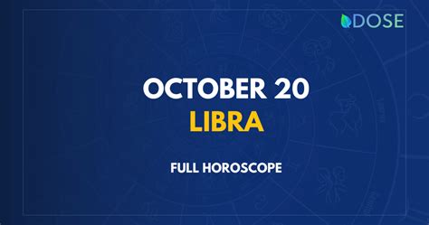 October 20 Zodiac Sign: Compatibility, Personality, Traits and More - DOSE