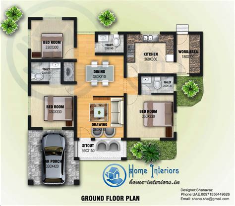 Single Storey House Floor Plan Design - floorplans.click