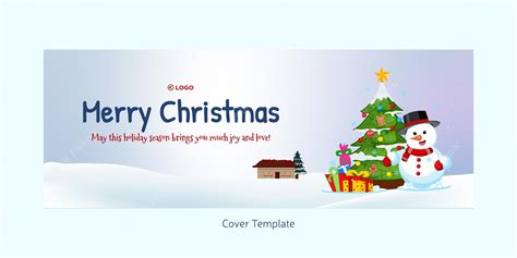 Premium Vector | Merry christmas cover page template