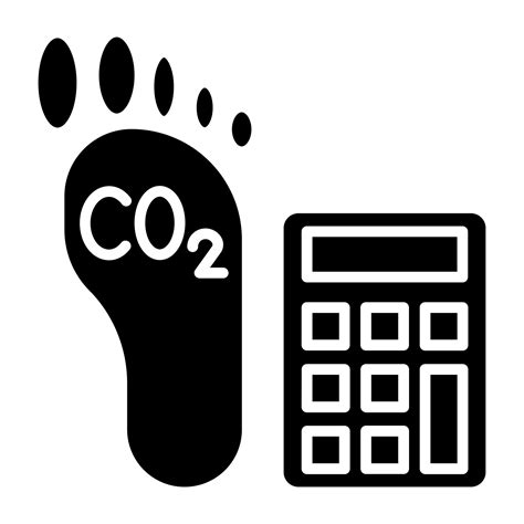 Carbon Footprint Calculator Icon Style 21189919 Vector Art at Vecteezy