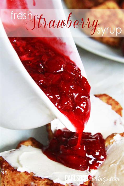 BEST Fresh Strawberry Sauce Recipe - Carlsbad Cravings