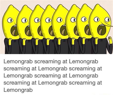 Lemongrab screaming at Lemongrab screaming at Lemongrab screaming at ...