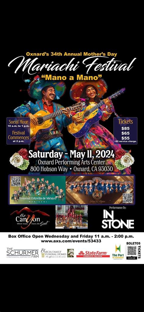 Oxnard’s 34th Annual Mothers Day “Mariachi Festival”, Oxnard Performing ...