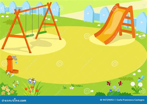 Cartoon Playground Toy - Slide - Stock Illustration | CartoonDealer.com ...