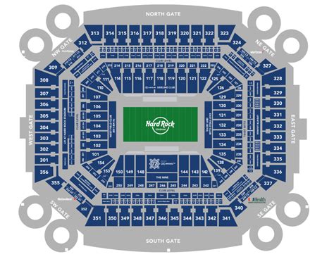 Hard Rock Stadium Seating Chart Miami Dolphins Tutorial Pics | Hot Sex ...